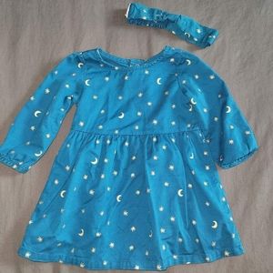 Carters 9m dress and headband